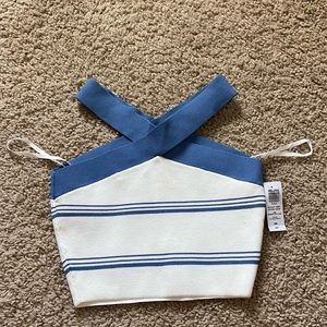 NWT Babaton high neck crop top